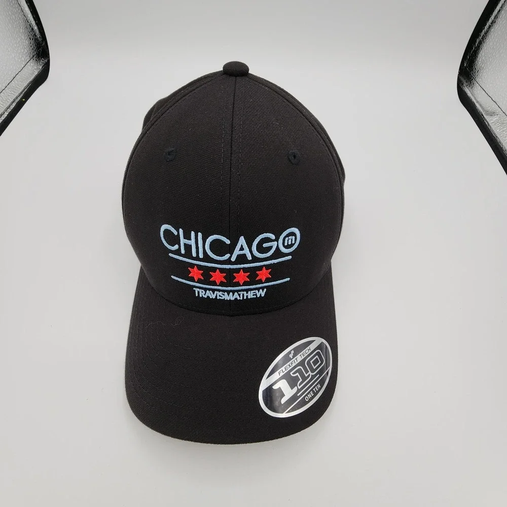 Travis‎ Mathew South Side 2.0 Chicago Il State Golf Hat Black SnapBack Cap NEW